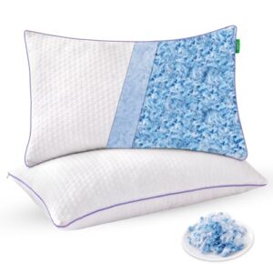 Favorland Cooling Bed Pillows זוג כריות זיכרון קרירות לשינה