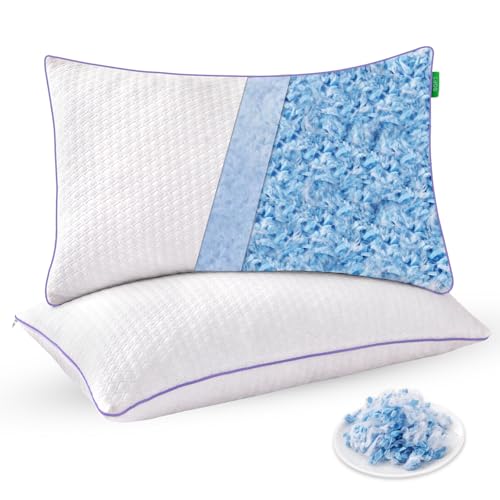 Favorland Cooling Bed Pillows זוג כריות זיכרון קרירות לשינה