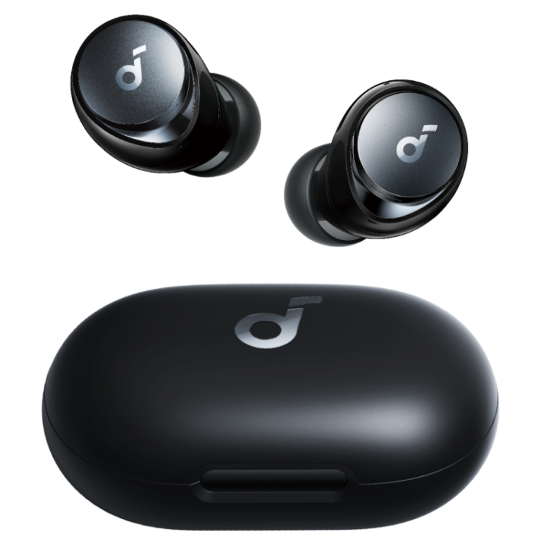 אוזניות Anker Soundcore Space A40 שחורות עם קייס טעינה